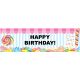 Carnival Candy Shoppe Party Supplies Vinyl Birthday Banner 18 Inches X 61 Inches