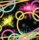 Creative Converting 318129 16-Count Paper Lunch Napkins, Glow Party, 6.5 X 6.5-Inch