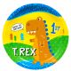 T-Rex 1St Birthday 9 Inches Dinner Plate