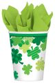 Amscan 731732 Cups, 9 Oz, Green And White