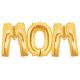 Mom Alphabet Word Balloons Gold Foil Celebration Letters 40 Inches