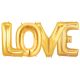 Love Alphabet Word Balloons Gold Foil Celebration Letters 40 Inches