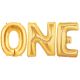One Alphabet Word Balloons Gold Foil Celebration Letters 40 Inches