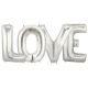 Love Alphabet Word Balloons Silver Foil Celebration Letters 40 Inches