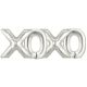 Xoxo Alphabet Word Balloons Silver Foil Celebration Letters 40 Inches