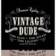 Creative Converting Vintage Dude Plastic Banquet Table Cover, 54 By 108-Inch