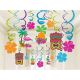 Amscan Summer Luau Party Foil Swirl Decorating Kit
