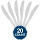 Amscan Heavyweight Silver Plastic Knives, 20 Ct.