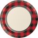 Creative Converting 321825 8 Count Buffalo Plaid Dinner Plates, Any, Multicolor