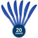 Blue Plastic Knives (20 Pack)