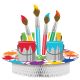Creative Converting 317728 Art Party Centerpiece, 11.75 Inches X 12 Inches, Multicolor
