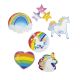 Fun Express Unicorn Glitter Cutouts (6Pc) For Party Party Decor Wall Decor Cutouts Party 6 Pieces