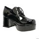 Morris BLACK PLATFORM SHOES-SIZE 10/11