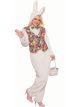Forum Novelties Unisex-Adults Standard Easter Bunny Jumpsuit With Vest, As Shown, Standard