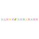 Creative Converting 329312 Happy Birthday Banner, Unicorn Sparkle