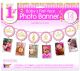 Forum Novelties 1St Birthday Decorations-Cute And Fun Milestone Photo Banner Holder Newborn To 12 Months. Perfect For 1 Year Old, Multi