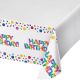Creative Converting 335537 Tablecover, 54X102 Inches,Rainbow Foil