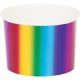 Creative Converting 331794 Treat Cup, Rainbow Foil, 9 Oz, Multicolor