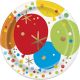 Foil Glitzy Rainbow Happy Birthday Dessert Plates, 8Ct