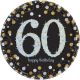 Amscan 541547 Sparkling Celebration 60 Round Prismatic Plates Party Supplies, 7 Inches, Multicolor