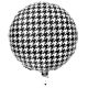 Houndstooth Mylar Balloon (18 Inches, Round) Houndstooth Party Collection By Havercamp