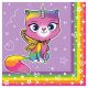 Amscan Rainbow Butterfly Unicorn Kitty 5 Inches X 5 Inches Beverage Napkins (16)