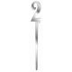 Forum Novelties Number Topper-2 2, Silver