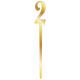 Forum Novelties 78725# Topper-2 2, Gold (Pack Of 12)