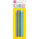 Unique Party 19985 5 Inches Bright Spiral Birthday Candles, Pack Of 12
