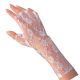 Forum Novelties Lace Fingerless Gloves, White, One Size