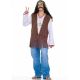 Forum Novelties Suede Hippie Vest Brown