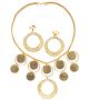 Rubies Goldstone Earrings And Necklace Set