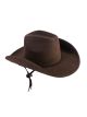 Forum Novelties Mens Child Suede Cowboy Hat, Brown, Standard