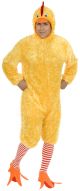 Charades Mens Adult Funky Chicken Costume Set, Yellow, X-Large