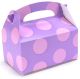 Lavender With Pink Dots Empty Favor Boxes (4)