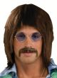 Forum Novelties Mens 1960S Costume Singer Wig, Brown, One Size