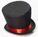 Forum Novelties Mens Mad Hatter Costume Hat, Black/Red, One Size
