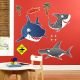 Sharks Giant Wall Decals