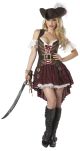 California Costumes Sexy Swashbuckler Pirate Adult Costume (Small, Red)