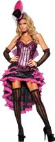 Incharacter Costumes Womens Burlesque Beauty Costume, Pink/Black, Medium