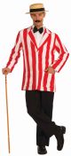 Forum Novelties Mens Roaring 20S Old Time Halloween Jacket, Red/White, Standard