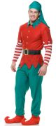Charades Elf Top Pants Hat And Belt, Red/Green, X-Small