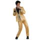 Elvis Gold Satin Deluxe Adult Costume S