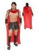 Charades Mens Spartan Warrior W/Accessories, Brown/Red, Large