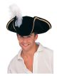 Rubies Buccaneer Tricorn Hat, Black, One Size