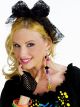 Forum Novelties Womens 80S Lace Novelty Hair Scarf, Black, One Size