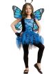 Forum Novelties Kids Fluttery Blue Butterfly Costume, Blue, Large