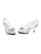 Ellie Shoes Womens 305-Cinder, Clear, 6 B Us