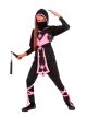 Rubies Childs Pink Crystal Ninja Costume, Large
