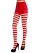 Forum Novelties Womens Adult Christmas Striped Tights, Red/White, One Size
